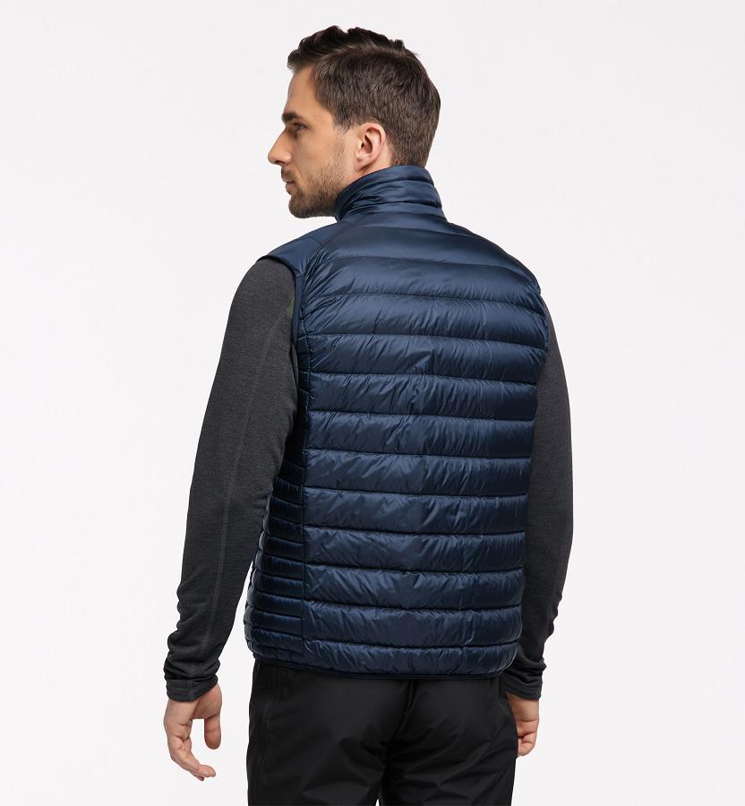 Haglöfs Mens Roc Vest Dark Blue New Zealand 87412OLCV